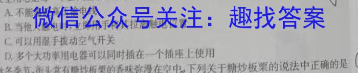 山西省2023-2024学年度八年级下学期期末综合评估【8LR-SHX】物理试题答案