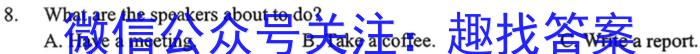 安徽省2024年九年级教学质量检测（5月）英语