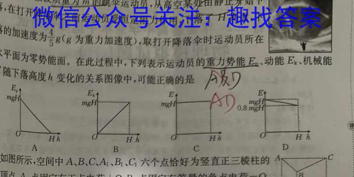 2024届河南省中考导向总复习试卷（二）物理`