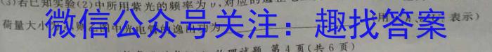 2024年陕西省初中学业水平考试信息卷(C)物理试题答案