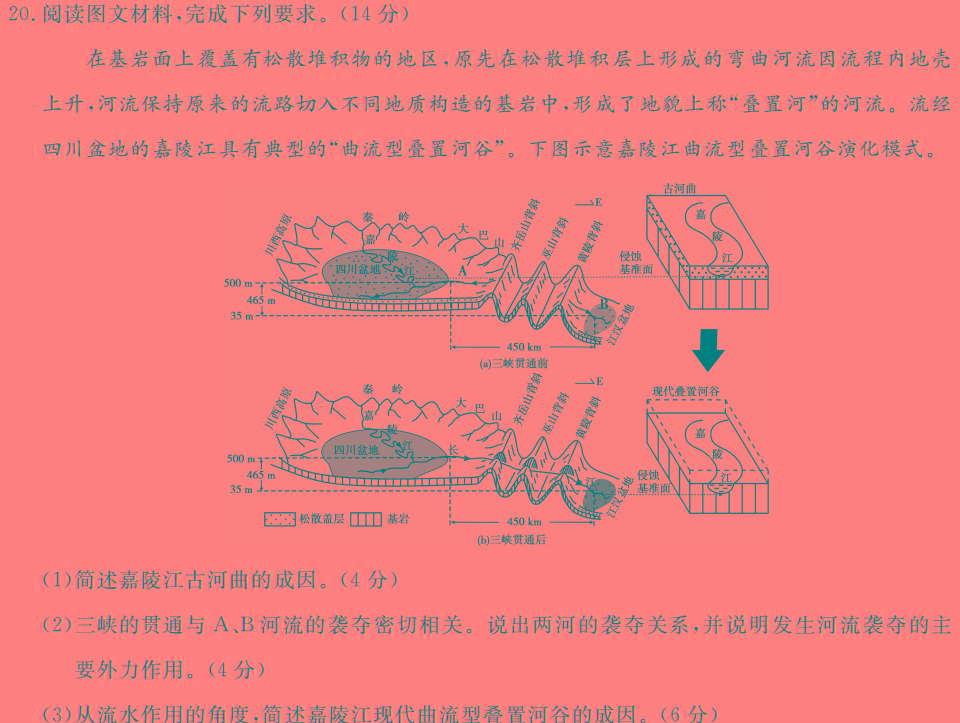 山西省阳泉市2023-2024学年度高一第一学期期末教学质量监测试题地理试卷l