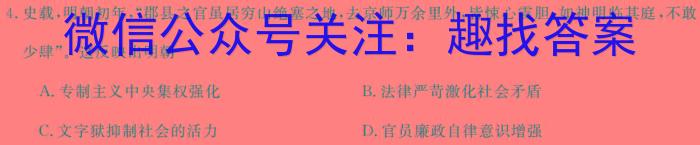 湖北省武汉市江岸区2023-2024学年度第二学期期末质量检测（高二）&政治