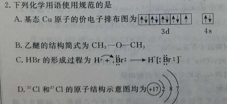 【热荐】2024年河南省普通高中招生考试模拟试卷（导向一）化学