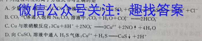 思而行联考·2024年省际名校联考一（启航卷）化学