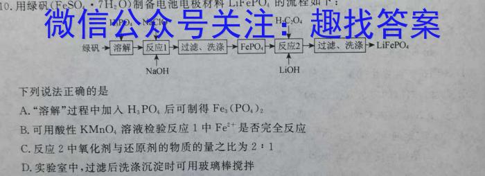 q2024年河北省初中毕业生升学文化课模拟测评（二）化学