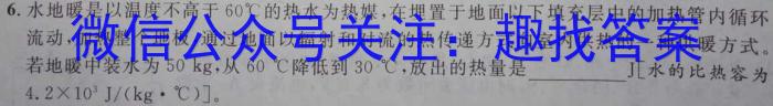 伯乐马 2024年普通高等学校招生新高考模拟考试(九)9h物理