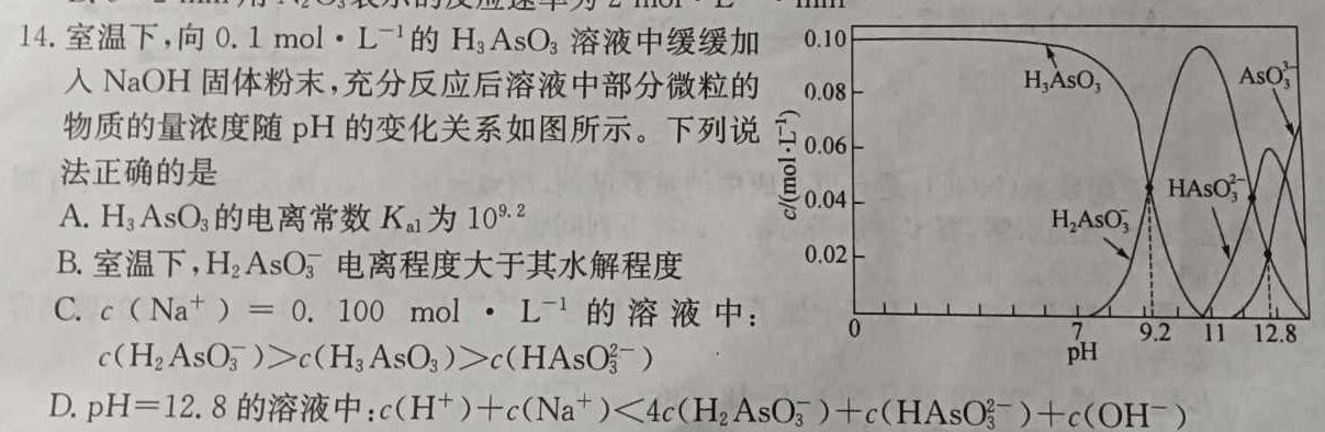 【热荐】学普试卷 2024届高三第四次冲刺版(四)4化学