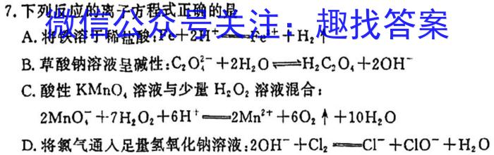 2023~2024学年第二学期安徽县中联盟高二3月联考(4331B)化学