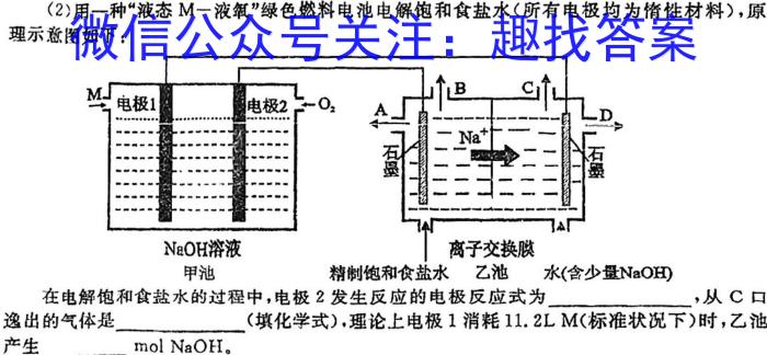 32024届高考信息检测卷(全国卷)一1化学试题