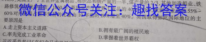 湖北省黄石市部分学校2023-2024学年度第一学期高二年级期末联考历史试卷答案