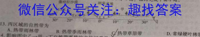 2024年湖南省高二年级期末考试（正方形套菱形）地理试卷答案