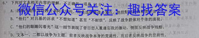 晋文源·2024年山西省中考模拟百校联考试卷（二）语文