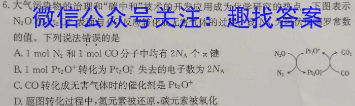 q安徽省合肥市庐江县2024届九年级中考模拟4月联考化学