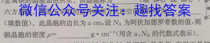 贵州省毕节市织金县2023-2024学年度第二学期八年级学业水平检测化学