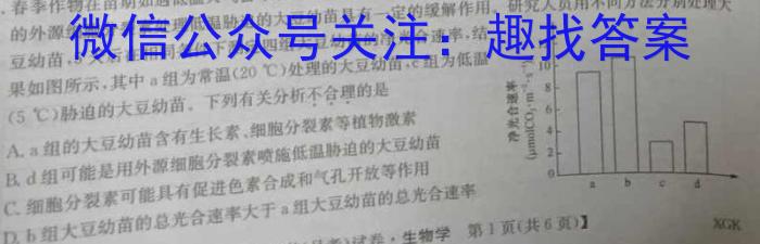 2024年陕西省初中学业水平考试(金卷)生物学试题答案