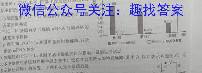 江西省2023-2024学年度第二学期学科素养监测（八年级）生物学试题答案