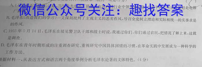 江西省乐平市2023-2024学年度七年级下学期期中学业评价语文