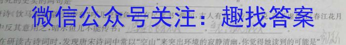 陕西师大附中2023-2024学年度初三年级第八次适应性训练语文