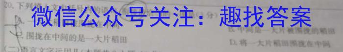 文博志鸿2024年河南省普通高中招生考试模拟试卷(解密一)语文