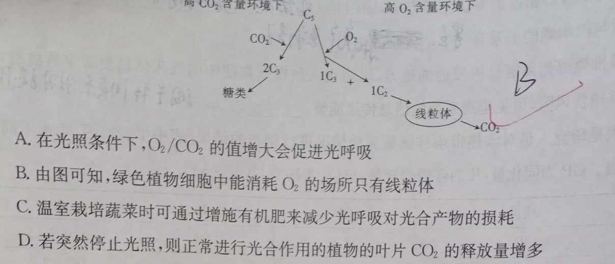 颍东区2023-2024学年度(上)八年级教学质量调研检测生物学部分