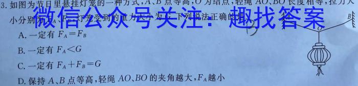 2024年河南省普通高中招生考试名师押题卷(D)物理`