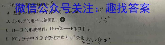 名校计划 2024年河北省中考适应性模拟检测(实战型)化学