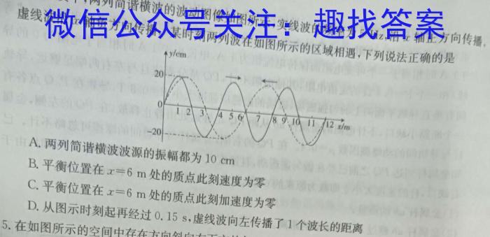 文博志鸿 2024年河北省初中毕业生升学文化课模拟考试(解密二)l物理