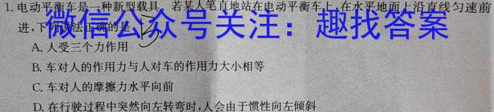 2024年河北省初中毕业生升学文化课模拟考试（压轴型）物理试题答案