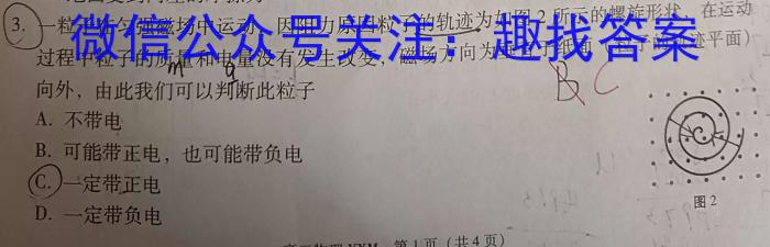 大荔县2023-2024学年(下)高二年级期末质量检测试题物理试题答案