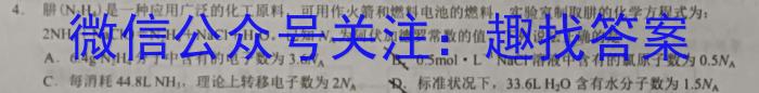 湖北省“腾·云”联盟2024-2025学年度上学期12月联考（高二）化学