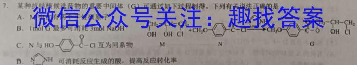 湖北省2024年春"荆、荆、襄、宜四地七校考试联盟"高一期中联考化学