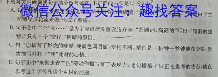 安徽省2024年中考密卷·先享模拟卷(四)4语文