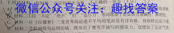 2024届智慧上进 名校学术联盟 高考模拟信息卷押题卷HN(十一)语文