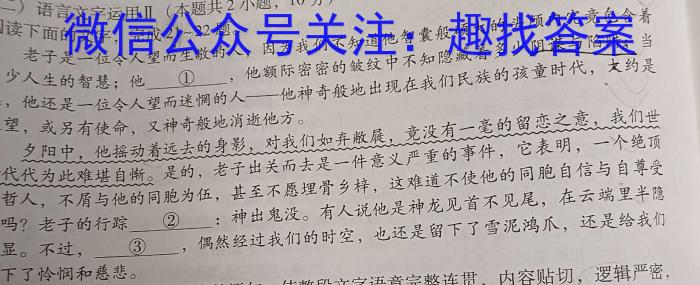 豫智教育·2024年河南省中招权威预测模拟试卷（六）语文