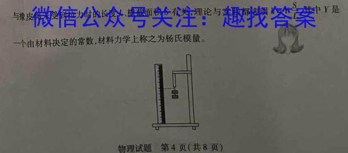 天一大联考 2024届高考全真冲刺卷(四)4物理`