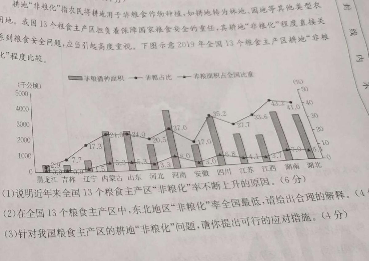 益卷 2024年陕西省普通高中学业水平合格考试信息卷地理试卷答案。