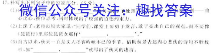 黄冈八模 2024届高三模拟测试卷(七)7/语文