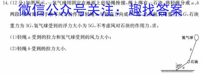 ［滨州中考］滨州市二○二四年初中学业水平考试物理试卷答案