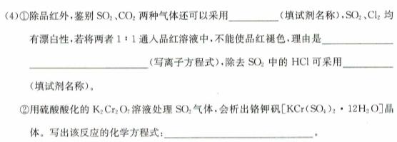 【热荐】2024年陕西省初中学业水平考试模拟试卷(W1)化学