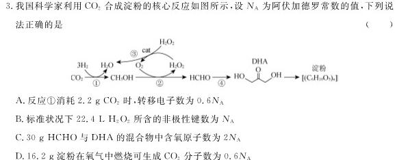 6黑龙江省2023~2024学年度高三第一次模拟(243541Z)化学