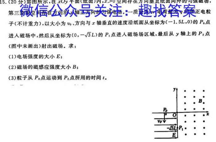 安徽省2024年春学期毕业班第一次调研考物理