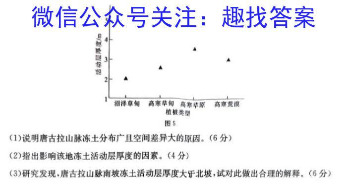 河南省2024年九年级中招适应性测试(四)地理试卷答案