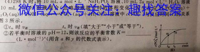 b安徽省2023-2024学年第二学期九年级教学评价(一)化学