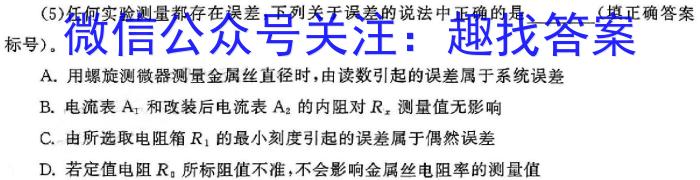 2024年第九届湖北省高三(4月)调研模拟考试物理试卷答案