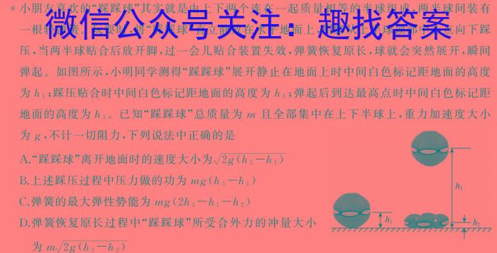 [宝鸡二模]2024年宝鸡市高考模拟检测(二)l物理