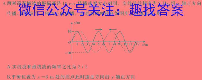 上进联考·2025届新高三第一次大联考物理`