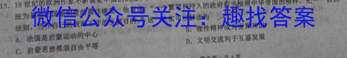 山东名校考试联盟2023-2024学年高二年级下学期期中检测历史试卷