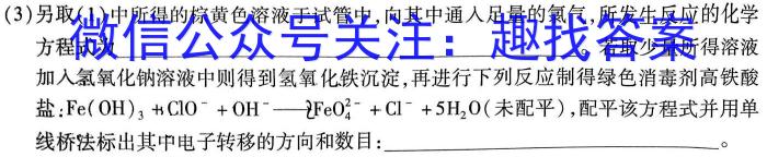 3广西2023-2024学年下学期高三年级开学考化学试题