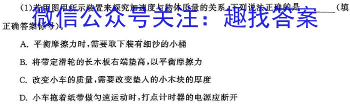 2024年安徽省初三年级最后一卷(二)2物理`