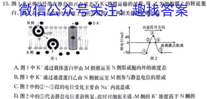 安徽省宿州市萧县2023-2024学年度九年级第二次模考生物